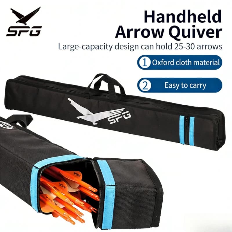 SPG Tiro con l'arco Freccia Faretra Recurvo Takedown Arco Longbow Caccia Marsupio Borsa portatile regolabile Borsa per frecce