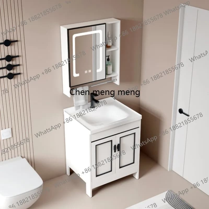 Armadietto da bagno bianco, divisori per WC, espositore disinfettante per pavimenti, armadietto da bagno con specchio, archivio per documenti, mobili per la casa