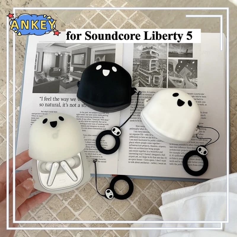 Case for Anker Soundcore Liberty 5 Silicone 3D Protective Fantasma Nice cartoon Covers Wireless earphones Shell TWS