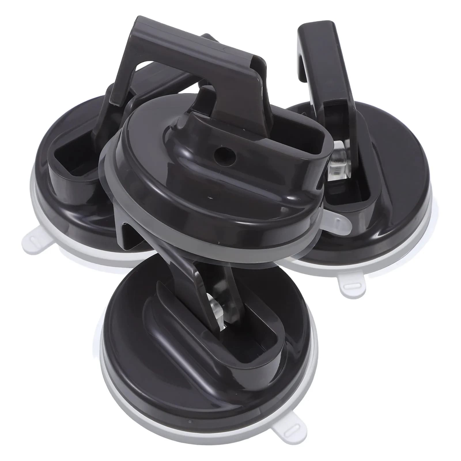 4 Ganci a ventosa per bagno, supporto in plastica resistente, senza foratura, rimovibili, per asciugamani doccia, portaoggetti da parete cucina