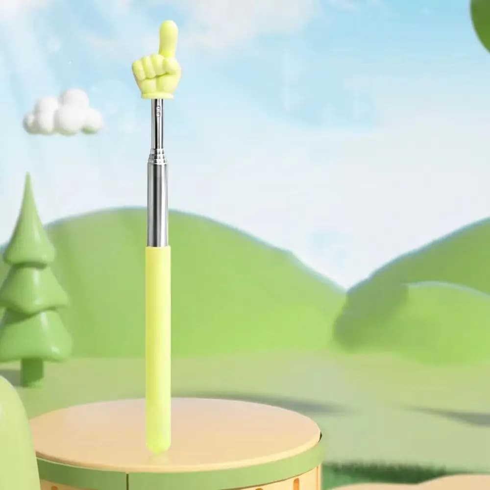 Puntatore Telescopico per Lettura a Forma di Dito, Antiscivolo, per Insegnamento, Retrattile, Mini