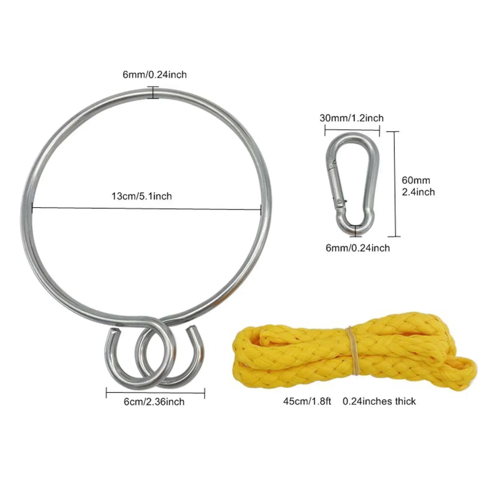 Ring and rope anchor recovery system, lifting anchor 80 pounds Yacht sailing fishing boat accessories for outdoor anchoring rings