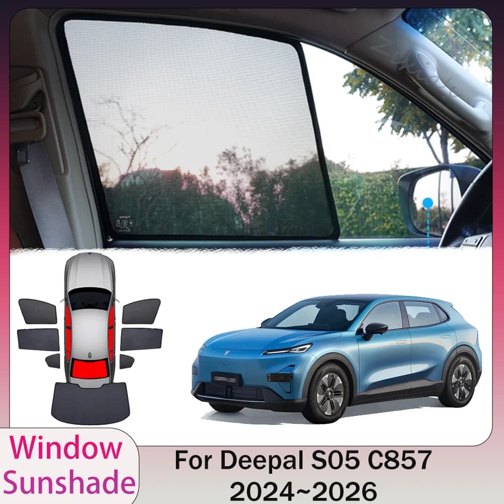Per Changan Deepal S05 C857 2024~2026 2025 Parasole Magnetico a Rete per Privacy Protezione Finestrini Laterali Accessori Auto