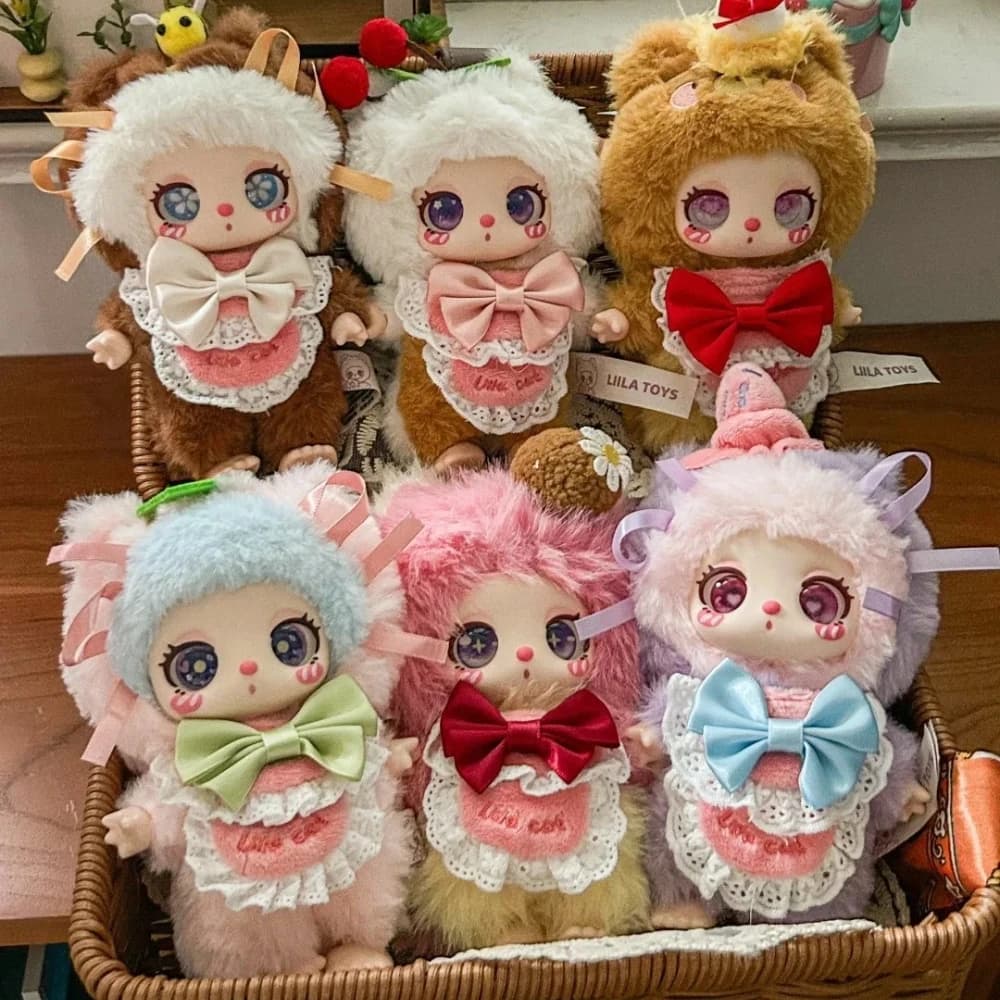 Genuino Liila Chef Kitten serie Scatola cieca Simpatici giocattoli di peluche Decorazione del desktop Ornamenti Borse Pendenti Misterioso regalo a sorpresa