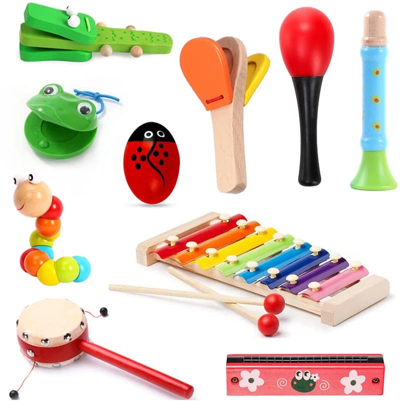 Giocattoli musicali per bambini Strumenti musicali per bambini Bambini che imparano l'educazione per 3 5 8 anni Ragazzi Ragazze Kinder Spielzeug Colore casuale