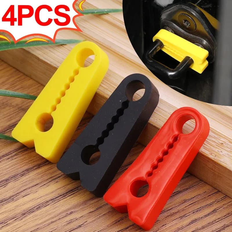 Ammortizzatore per portiera auto Cuscinetto in silicone anticollisione Copertura per serratura automatica Guarnizione tampone insonorizzata per accessori auto universali