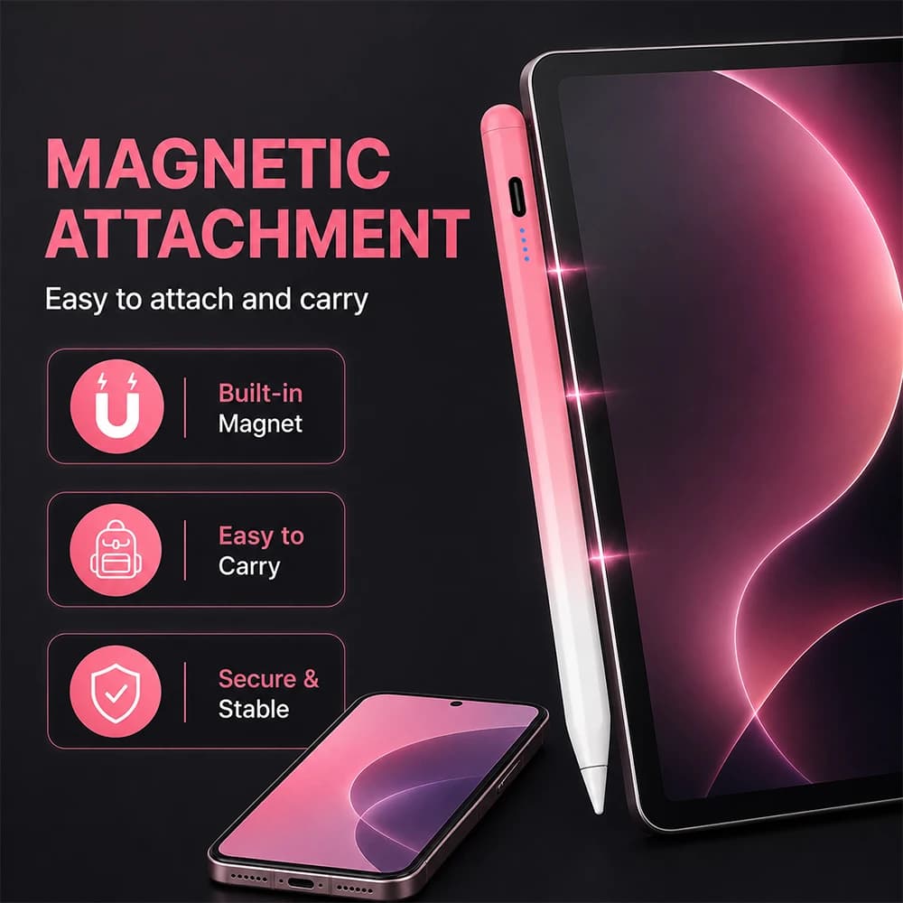 Drawing Touch Screen Pencil New Model Android Stylus Pen with Magnetic Design Fine Tip Long Standby, for Xiaomi/Huawei/Samsung