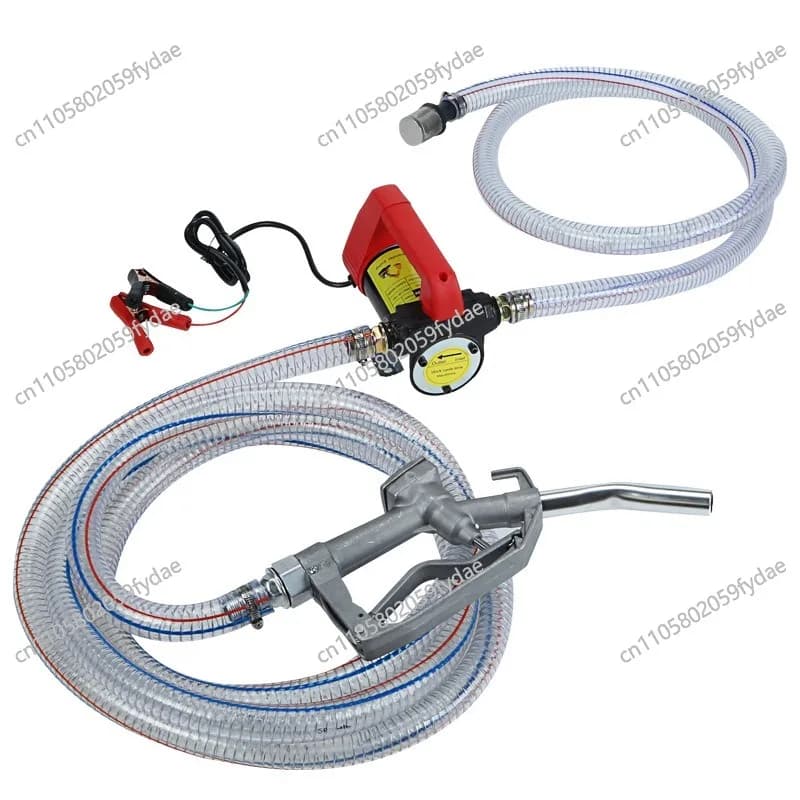 Set pompa olio diesel, elettrica, pompa olio autoadescante, pompa diesel con tubazioni di pistola