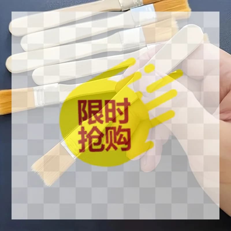 【BA】10Pcs Hair Painting Brushes Set Nylon Bristle Acrylic Oil Paint Brush Watercolor Drawing Art Supplies With Wood Handles