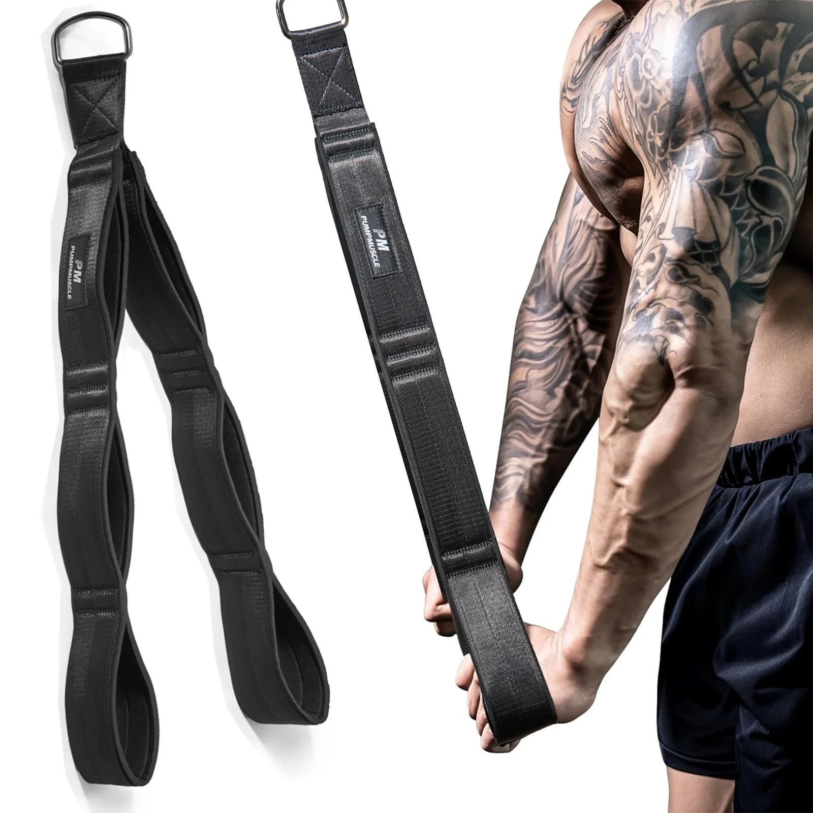 Cable fixing handles for ropes, rope to pull down for push down, folds, same safety belt material