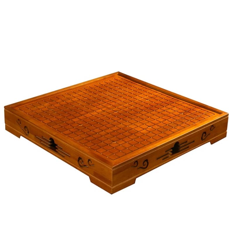 Scacchi cinesi Go Scacchiera 2 in 1 Scacchiera bifacciale in legno massello Gobang Set per studenti per bambini per adulti
