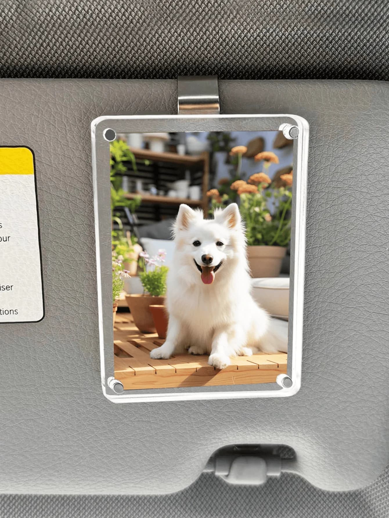 Espositore Magnetico Multifunzionale per Foto, per Parasole Auto e Frigorifero, Cornice Trasparente in Acrilico per Decorazioni Fai-da-Te Uniche