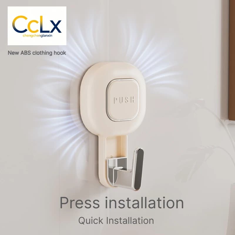 Decorative Hooks for Living Room / Bathroom / Kitchen, Suction Cup No Drilling Installation,Durable & Long-lasting,Clothes Hooks