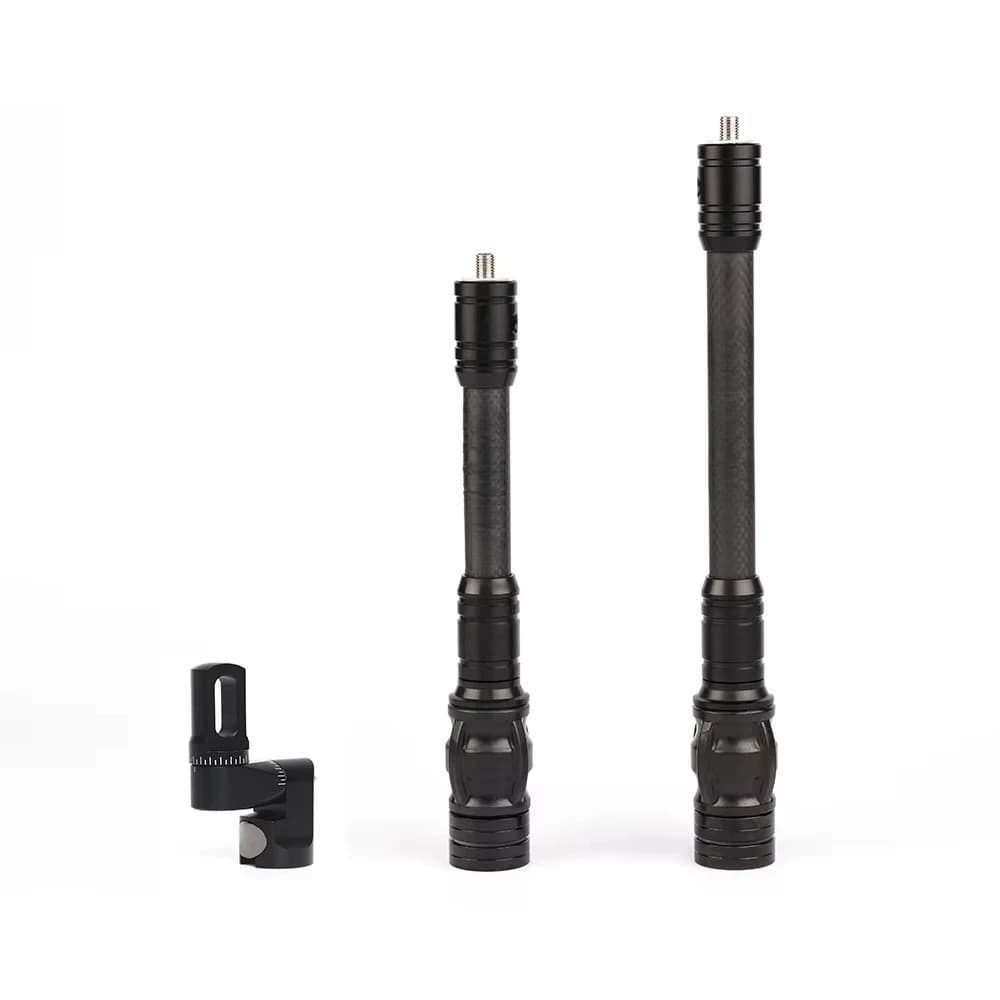 3K Hi-Mod Carbon Archery Stabilizer V Bar Set Lightweight Balance Accessory For Target Shooting Practice Competition Use