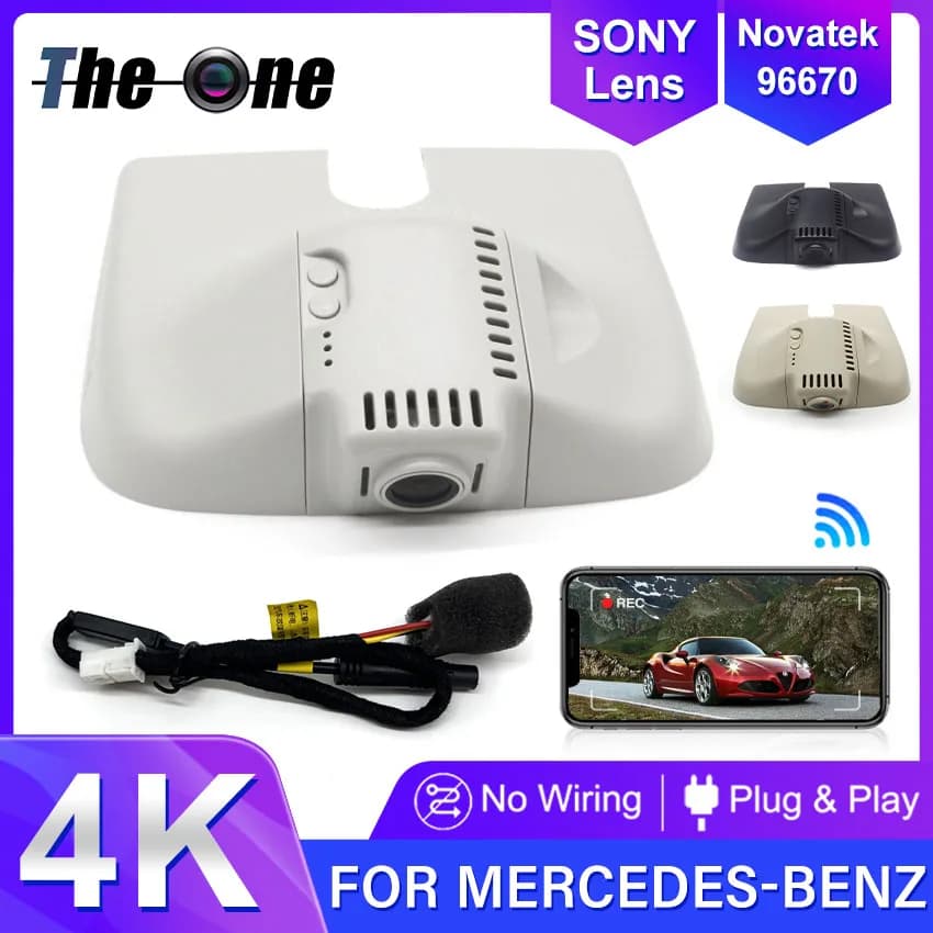 Dash Cam 4K Plug and Play per Mercedes-Benz GL 350 450 550 X166 2013-2016 e per Mercedes-Benz ML 250 350 400 550 W166 2012-2015