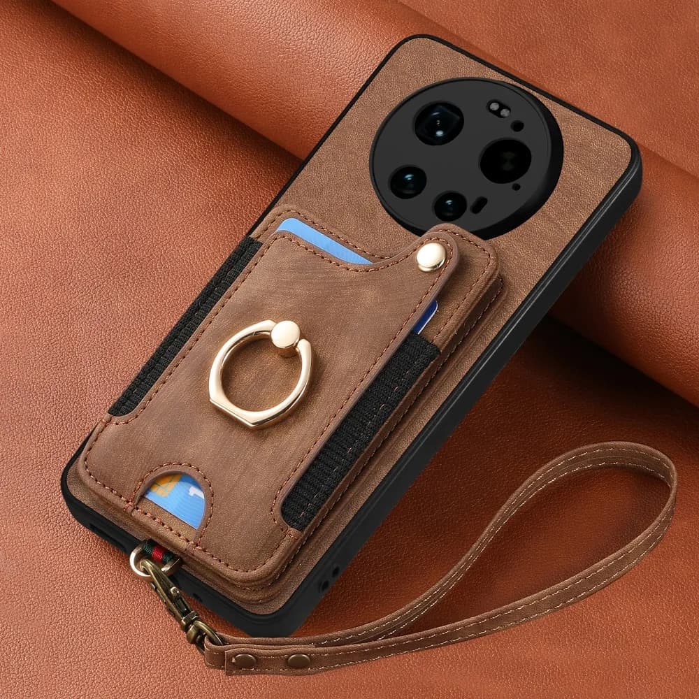 Custodia di Lusso in Pelle con Blocco RFID per Xiaomi 17 Ultra 5G, Cover Posteriore a Portafoglio per Xiaomi 17 Ultra, Etui Mi 17 Ultra