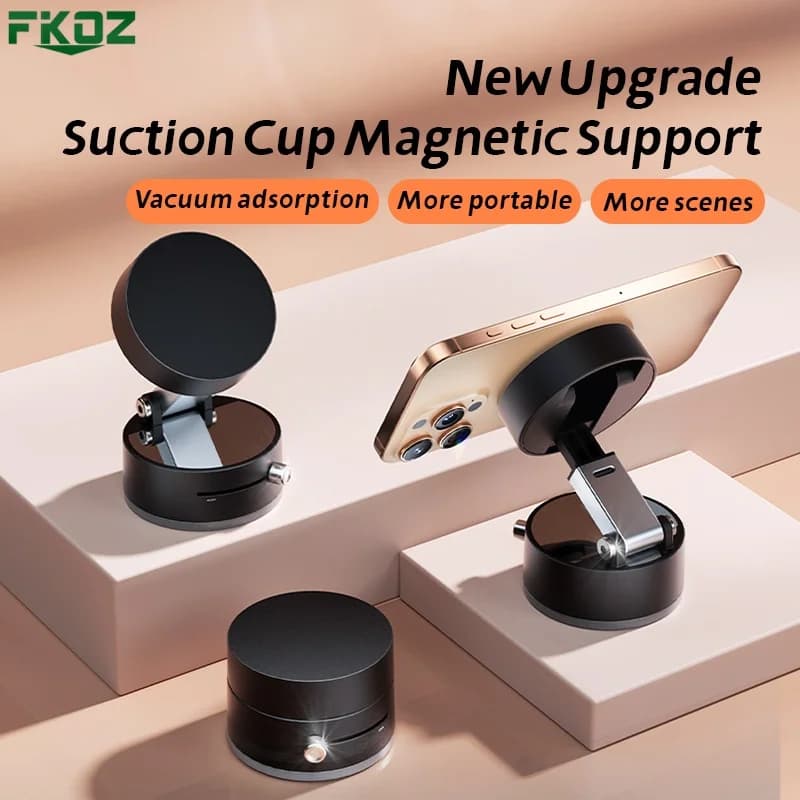 Nuovo supporto per telefono super magnetico Supporto per telefono pieghevole per auto da tavolo Supporto per telefono con regolazione multi-angolo ad adsorbimento del vuoto