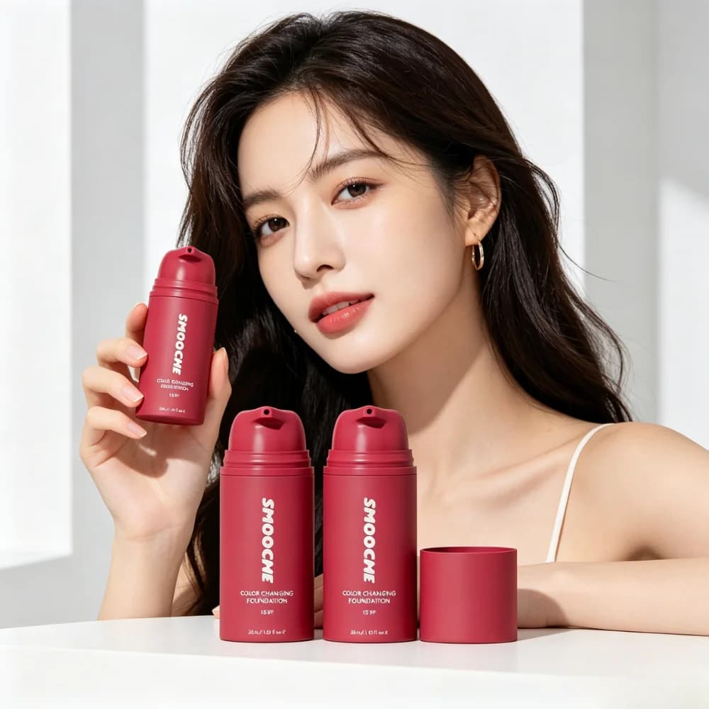 Fondotinta Naturale Illuminante che Cambia Colore, Formula Leggera e Idratante, Crea una Carnagione Luminosa e un Finitura Impeccabile