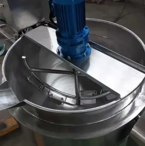 Pentola elettrica riscaldante inclinabile in acciaio inox 304 da 2,2KW con miscelatore per uso commerciale