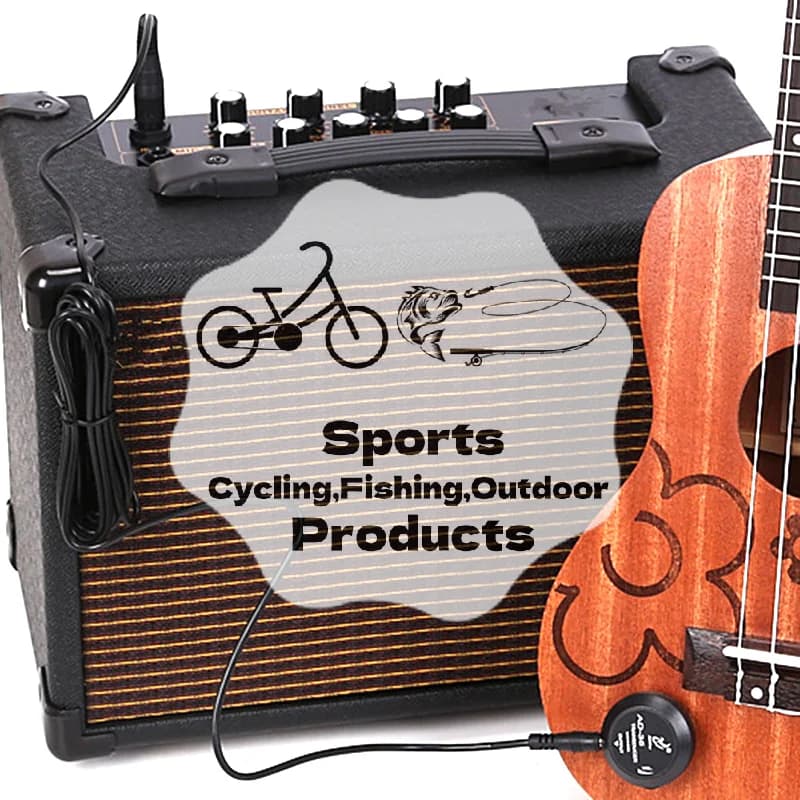 AD-35 Amplificatore Piezoelettrico con Trasduttore per Chitarra Acustica e Ukulele
