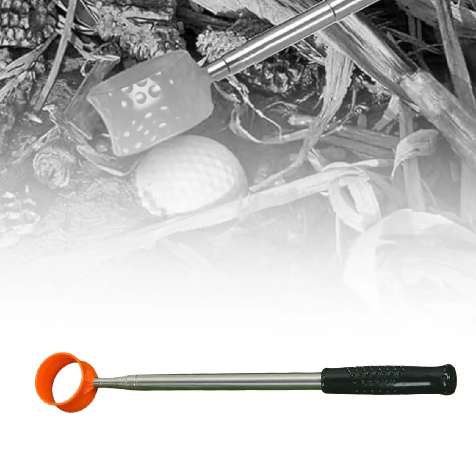 Golf Ball Picker Stainless Steel Telescopic Grabber Automatic Locking Cup Golf Accessory for Golf Ball Holder