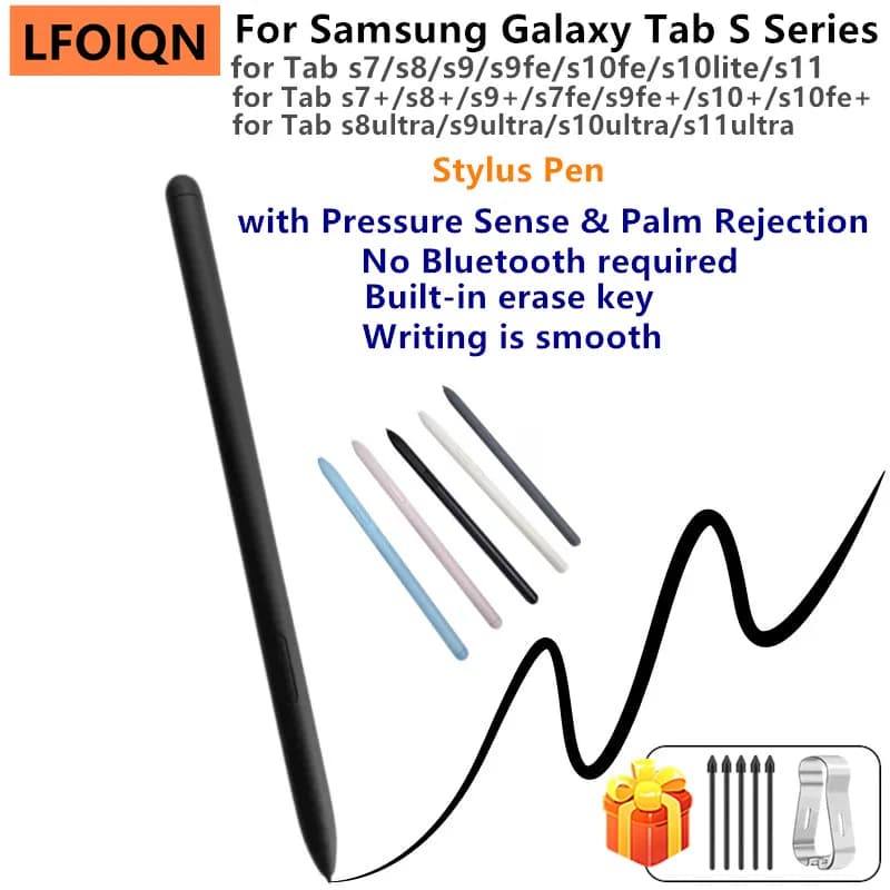 Penna Stilo LFOIQN con Rilevamento del Palmo per Samsung Galaxy Tab S11 Ultra S8 S9 S10 FE Plus, Stilo per Tablet Senza Bluetooth