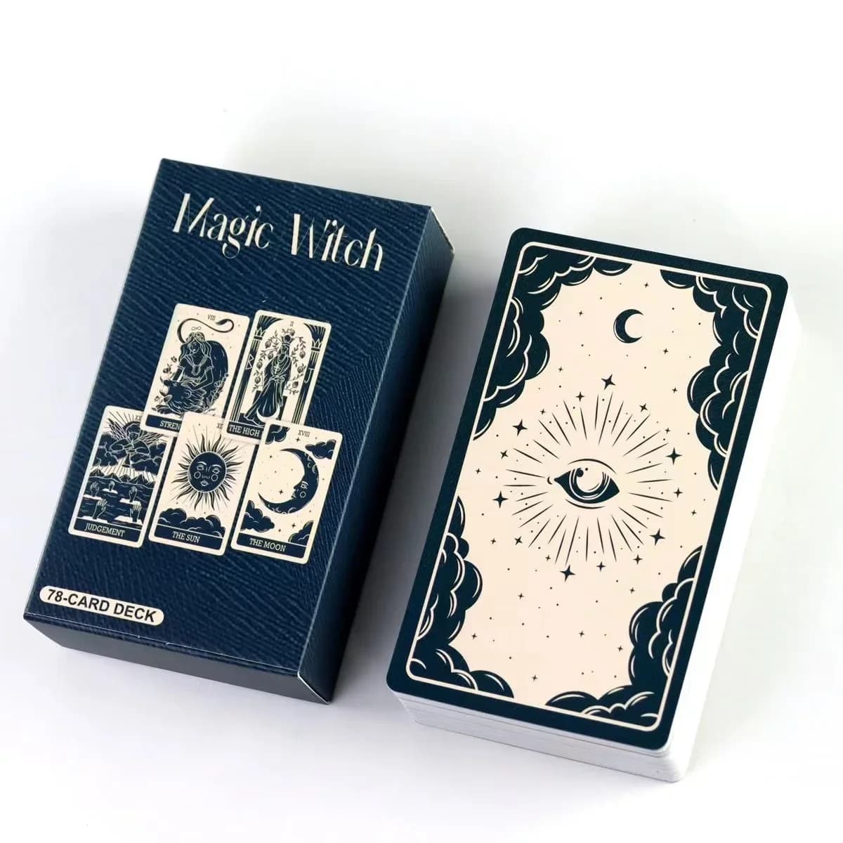 The Magic Witch tarot cards A 78 tarot deck Full English Mysterious Divination Board Games Oracle Deck Playing