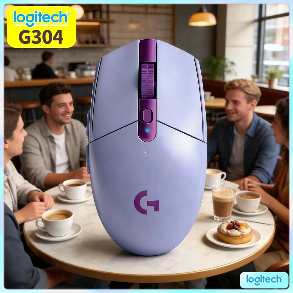Logitech G304 LIGHTSPEED Wireless Gaming Mouse Moderate Dimension Suit Average Adult Hand Size For Comfortable Holding