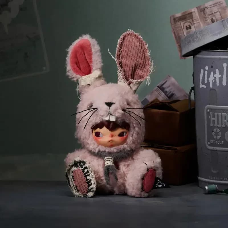 POPMART Hirono Little Hare Peluche Ciondolo Mystery Blind Box Serie Decorazioni per la Casa Ornamenti Statuette Giocattoli Sorpresa Accessorio per Borsa