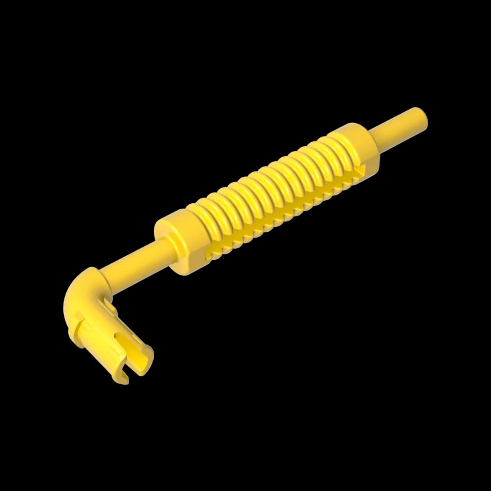 Gobricks GDS-1344 Vehicle Exhaust Pipe with Technical Pin, Flat End & Pin with Round Hole Compatible with lego 14682