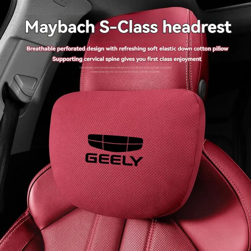 Car Neck Pillow Seat Headrest Lumbar Support Pillow for Geely Ex2 Ex5 Starray Coolray Atlas Boyue NL3 Emgrand X7 EX7 SUV Car