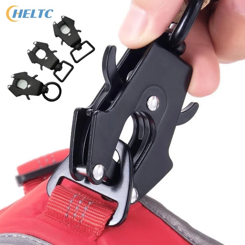 1PC Dog Leash Clasp Dog Leash Collar Linking Swivel Frog Clip Quick Release Locking Pet Supplies Metal Hardware Buckle ForHiking