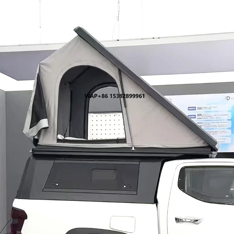 Wholesale Customized Oxford Fabric Car Roof Triangular Tent with Waterproof Rigid Top for Camping Travel and Auto Guide