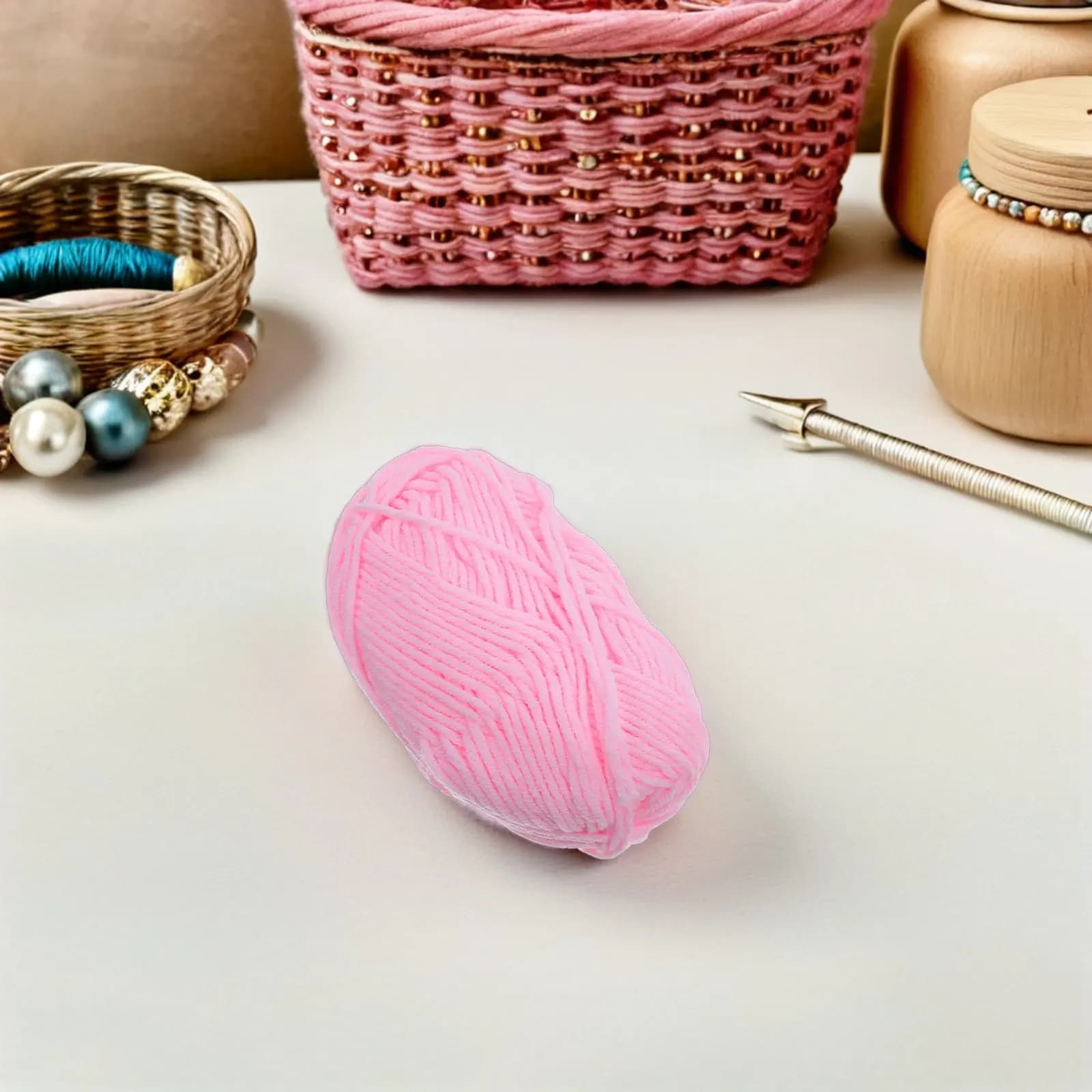6Pcs Milk Cotton Yarn Soft Skeins for Knitting Crochet Beginner Yarn Baby Blanket Sweater Scarf Amigurumi Projects