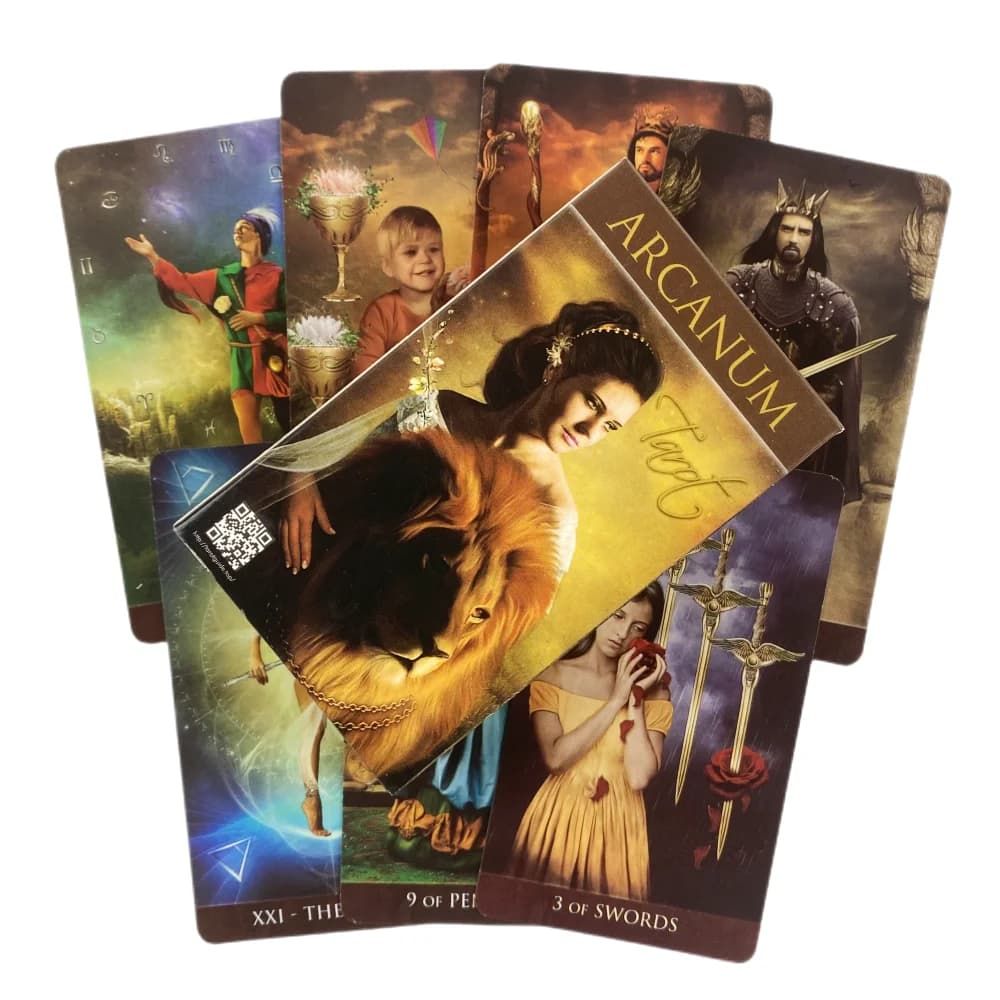 Arcanum Tarocchi Carte Divinazione Mazzo Versioni inglesi Edizione Oracle Gioco da tavolo per la festa