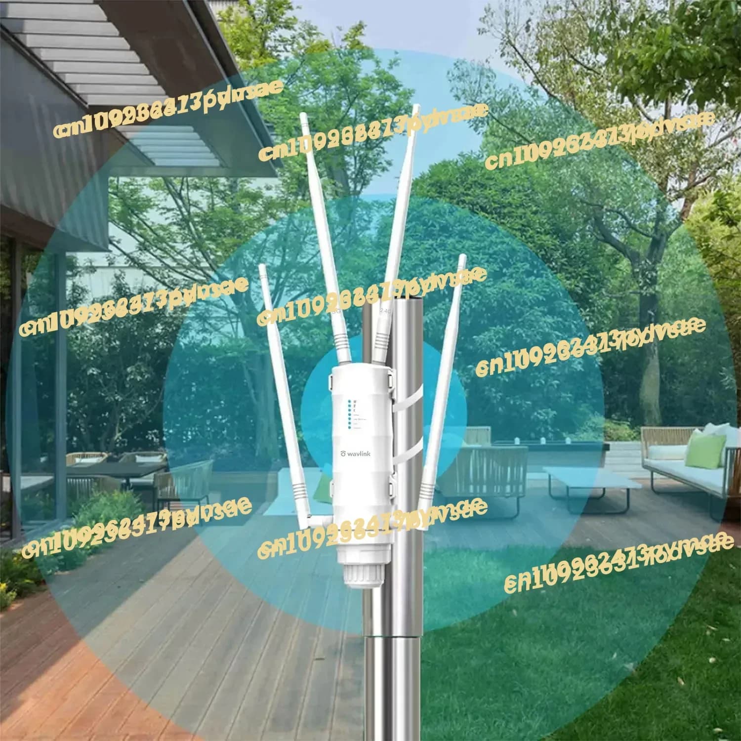 NUOVO Disponibile Ripetitore WiFi Esterno AC1200 Dual Band 2.4GHz 5GHz, Estensore WiFi a Lungo Raggio
