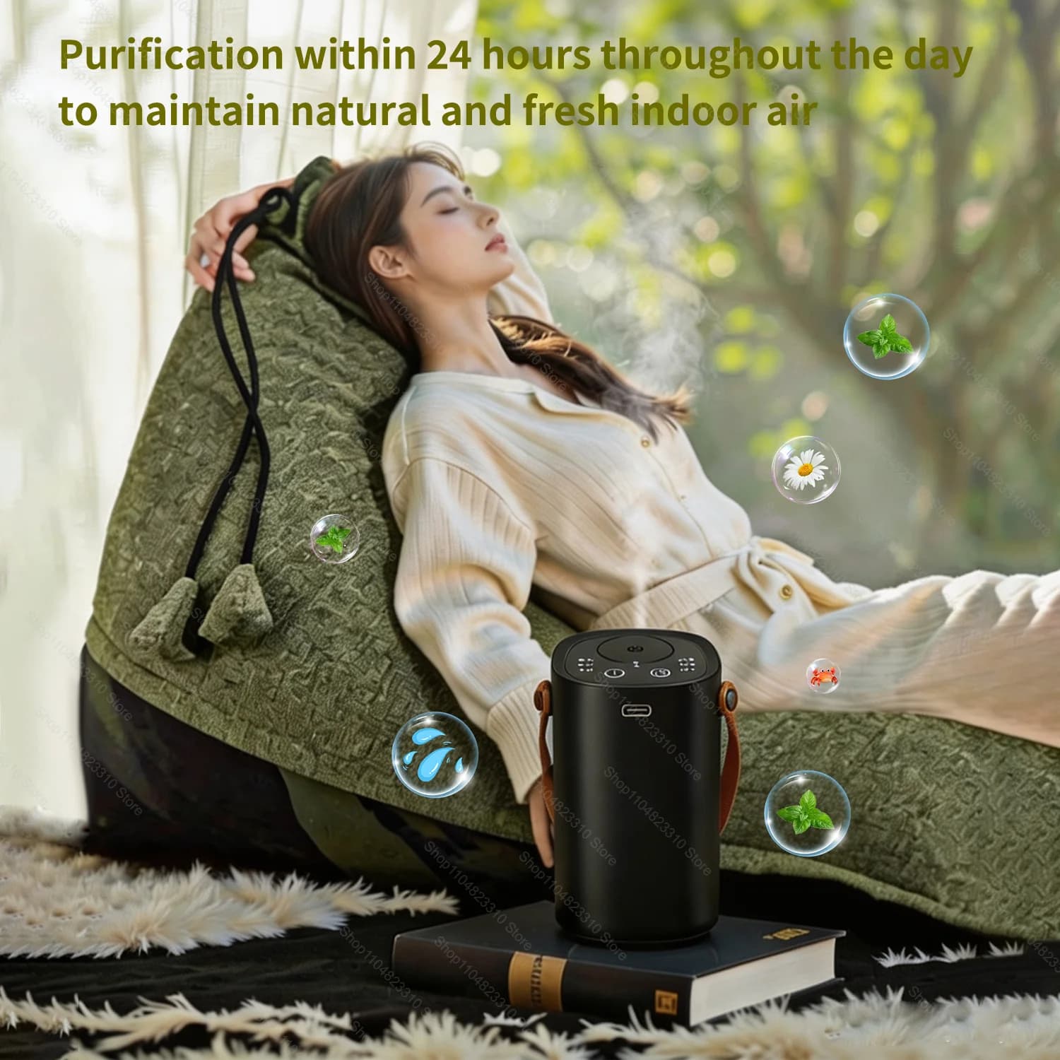 Electric Car Diffuser Purifier Essential Fragrance Aroma Air Humidifier Freshener Perfume Oil Mini Car Aromatherapy Diffuser