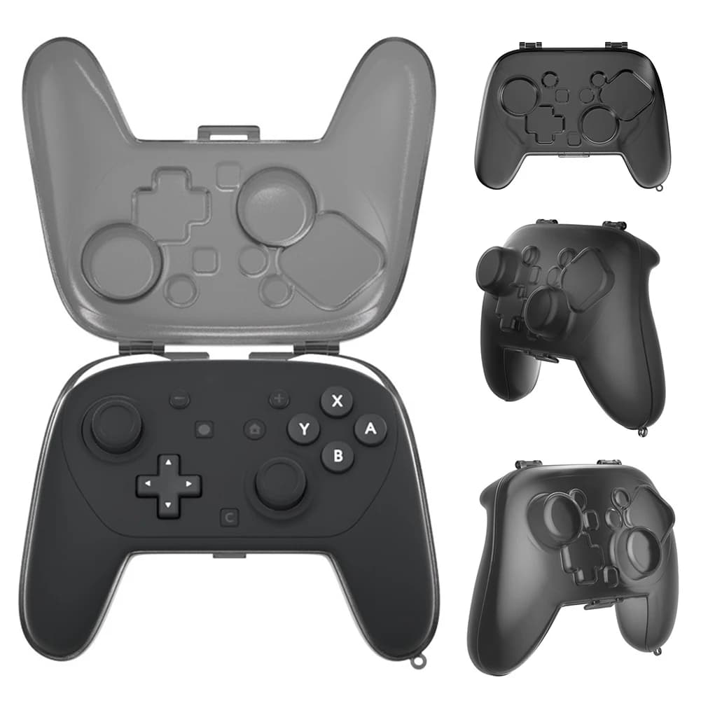 Custodia Protettiva Trasparente Rigida per Controller Gaming PC e Switch 2 Pro - Impugnatura per Controller