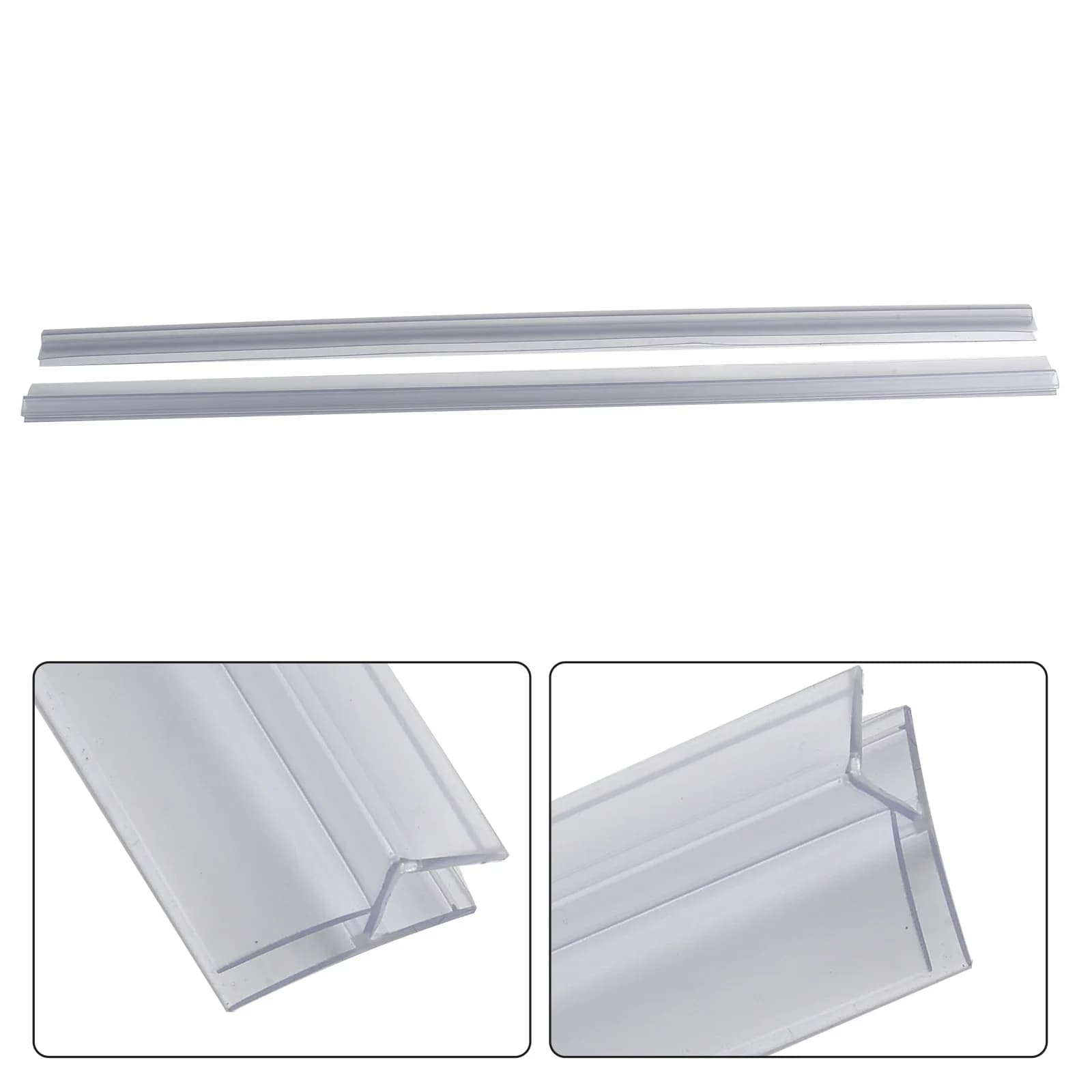 Bath Shower Screen Door Seal Strip Water Baffle 100cm Seal Gap Window Door Weatherstrip Glass Door Weatherstrip Hardware