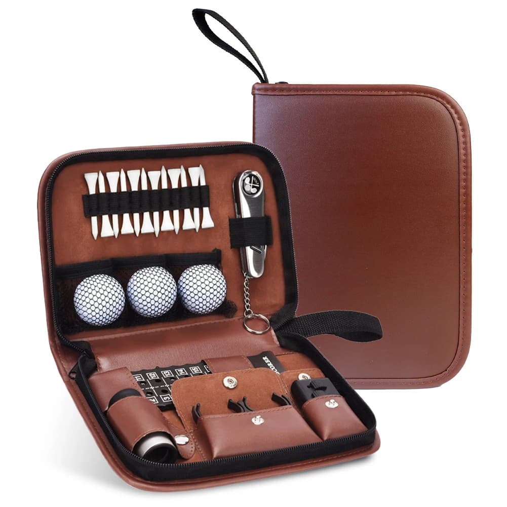 Borsa porta accessori da golf, custodia per accessori da golf, organizer da baule per palline da golf, telemetro, tee da golf, contapunti
