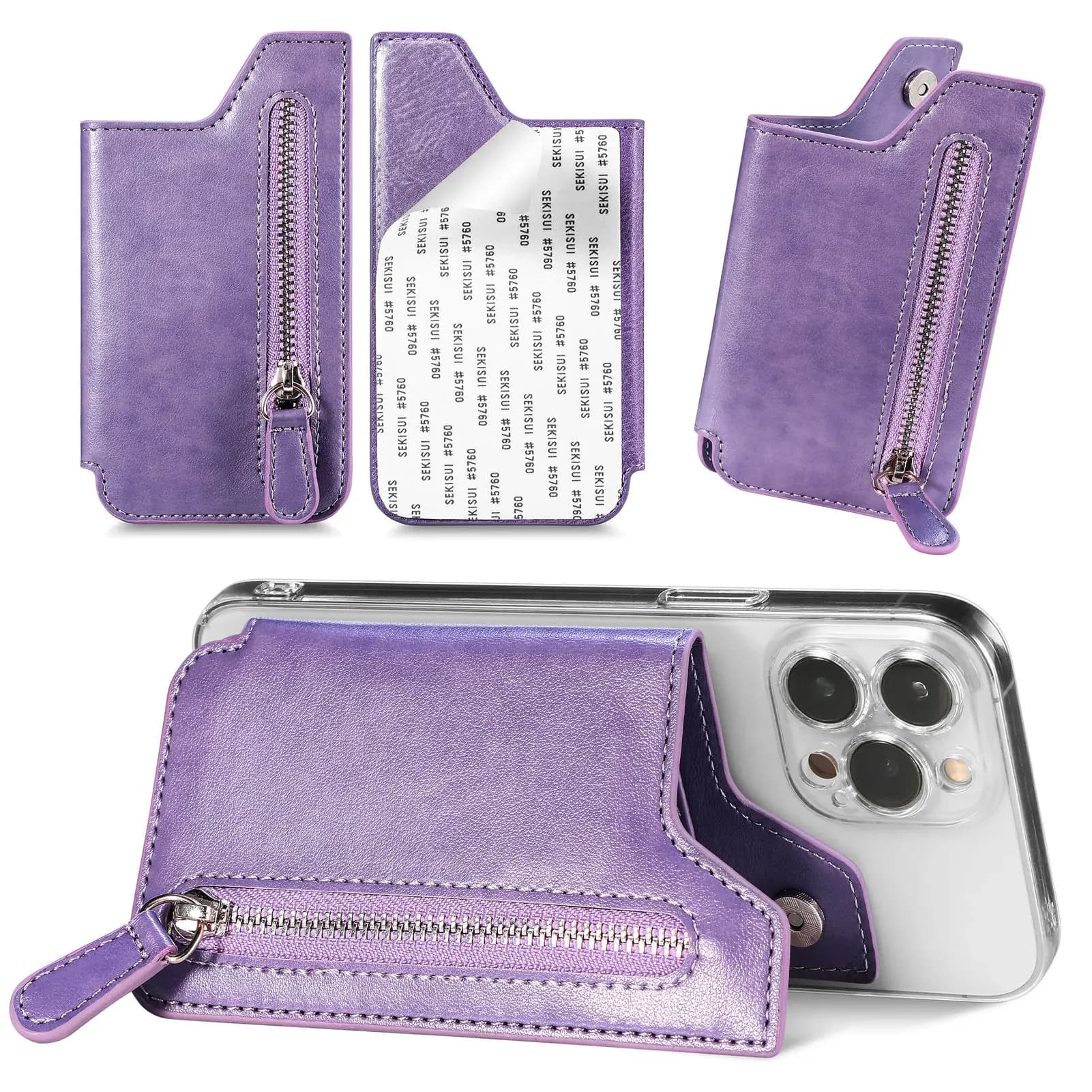 Supporto universale per Slot per schede del telefono cellulare custodia a portafoglio supporto per telefono per IPhone Samsung Huawei Xiaomi Oppo Vivo Sharp HTC Moto Oneplus
