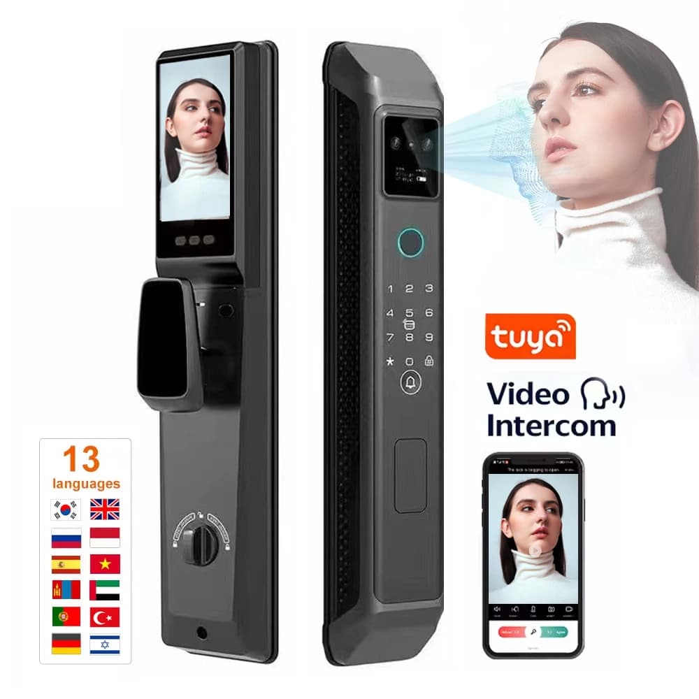 Serratura elettrica Tuya TTlock Smart Home Serratura per porta Serratura biometrica per impronte digitali Cerradura Inteligente Con Huella Digital