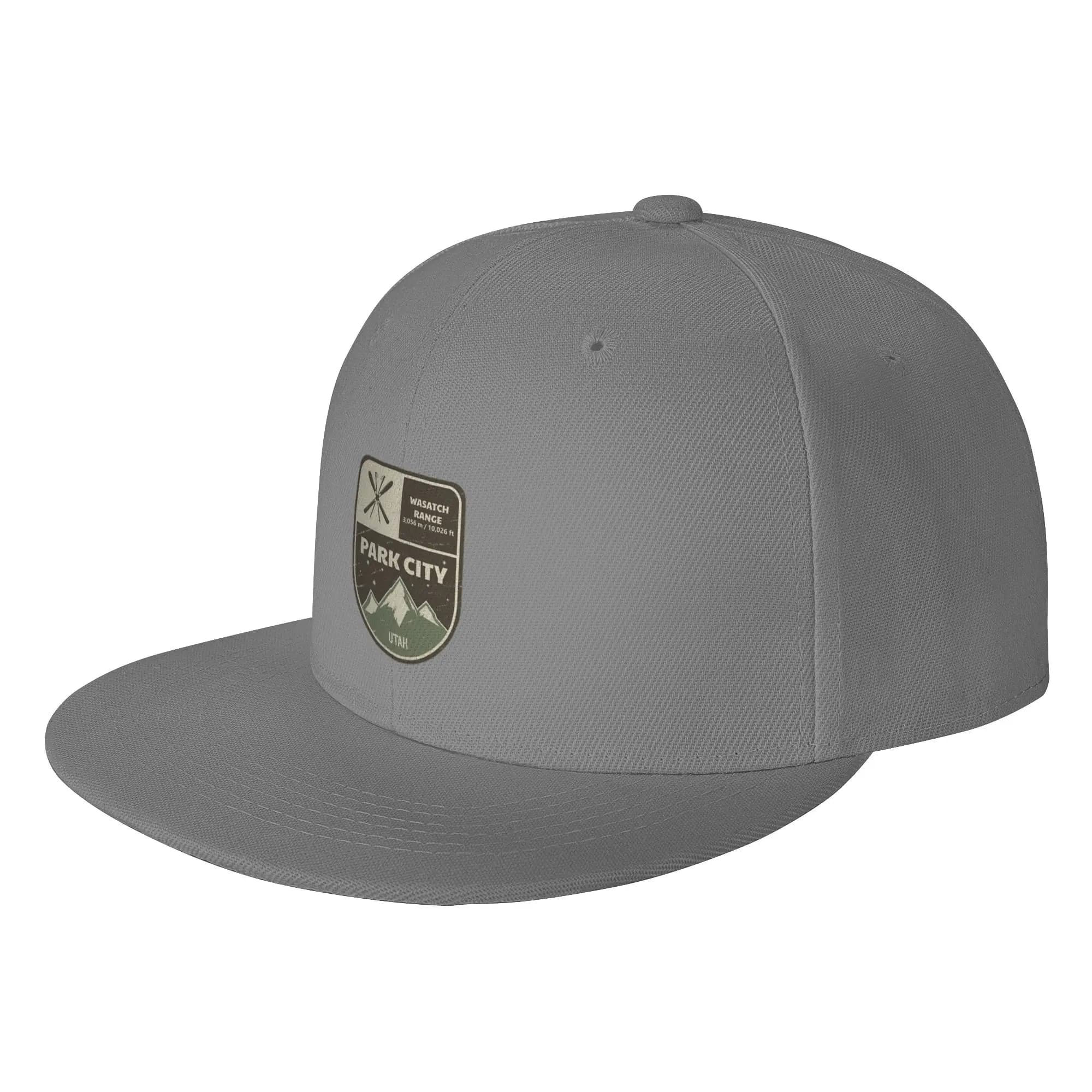 Fashion Park City Wasatch Range Utah Flat Brim Sun Hat Lazy Style Sports Visors