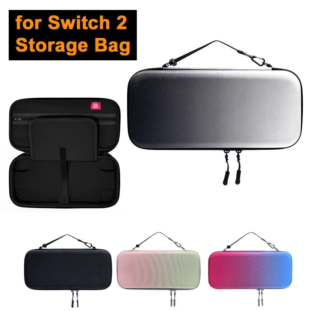 Borsa da viaggio portatile per Nintendo Switch 2 Custodia rigida in EVA Ampio spazio antiurto per accessori da gioco Switch2