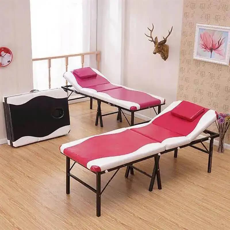 Lettino da massaggio dal design pieghevole Gambe in metallo Lettino da massaggio classico ed elegante e stabile Mobili pieghevoli Cama leggeri e minimalisti