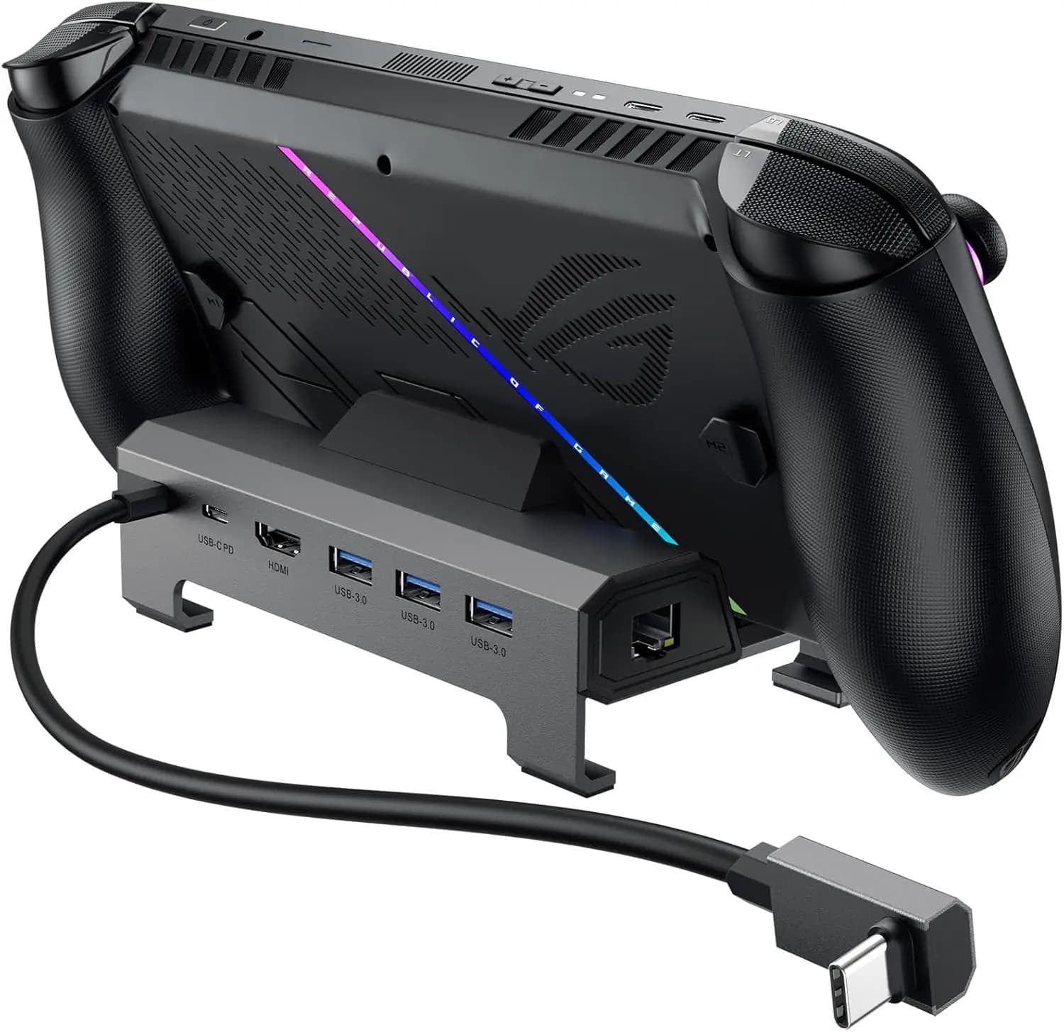 Docking Station 4K@120Hz per ROG Xbox Ally/Xbox Ally X, Dock 6-in-1 per Xbox Ally con HDMI 2.1, 3 USB 3.0, Hub di Ricarica 100W-HB0612