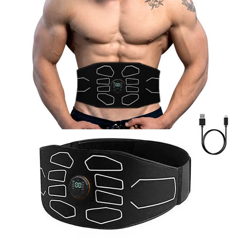 EMS Vita Addominale Trainer Cintura Stimolatore Muscolare Abs Toner Muscolare Display Bruciare I Grassi Corpo Dimagrante Perdita di Peso Massaggio Fitness