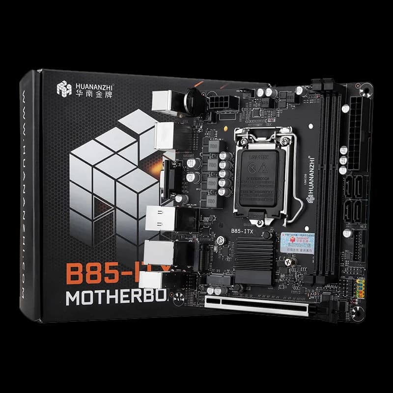 Supporto scheda madre HUANANZHI B85-ITX Processori serie LGA1150 Scheda madre DDR3 a doppio canale 1333/1600 MHz 16G M.2 NVME
