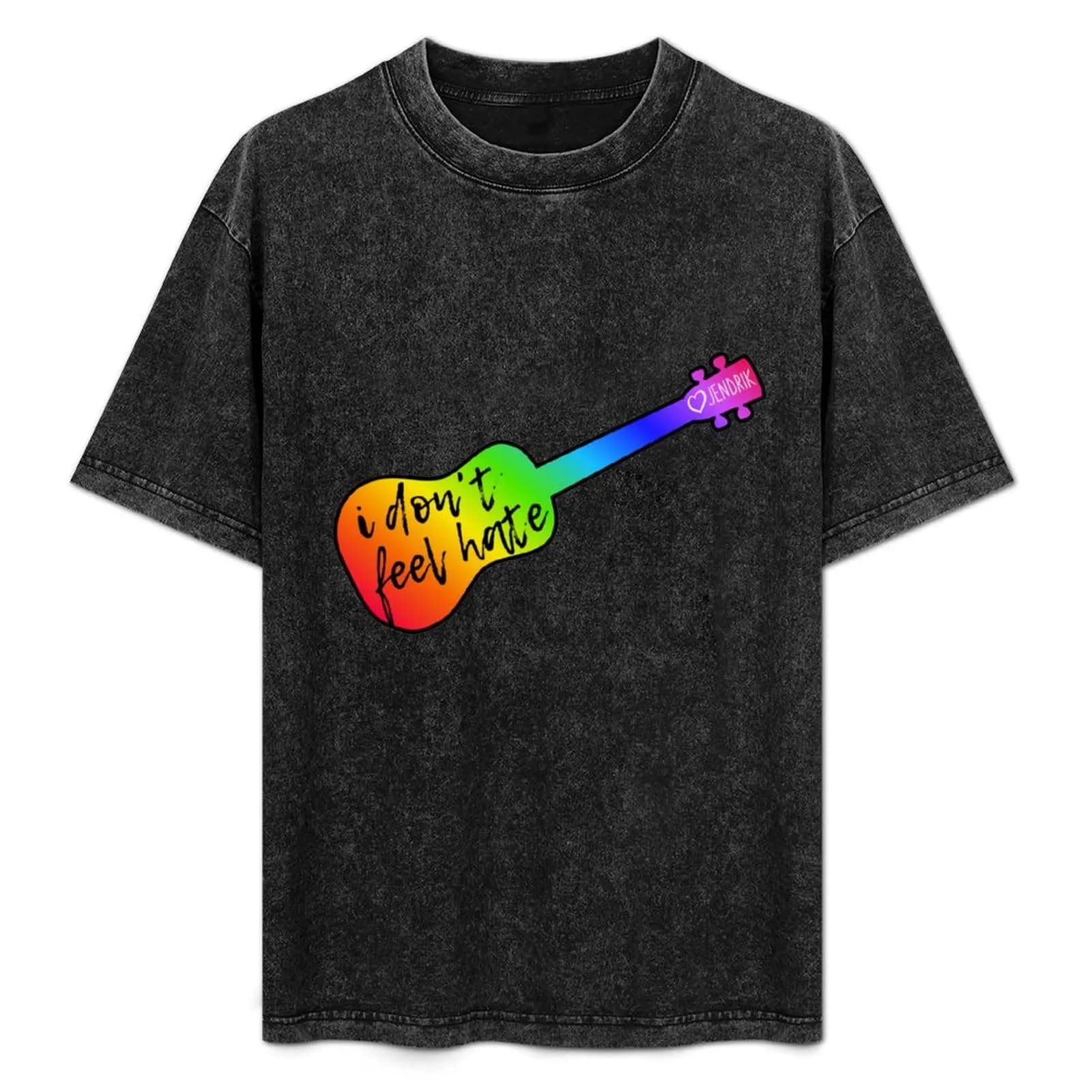 T-shirt I Don't Feel Hate Ukulele T-shirt a maniche corte da festival