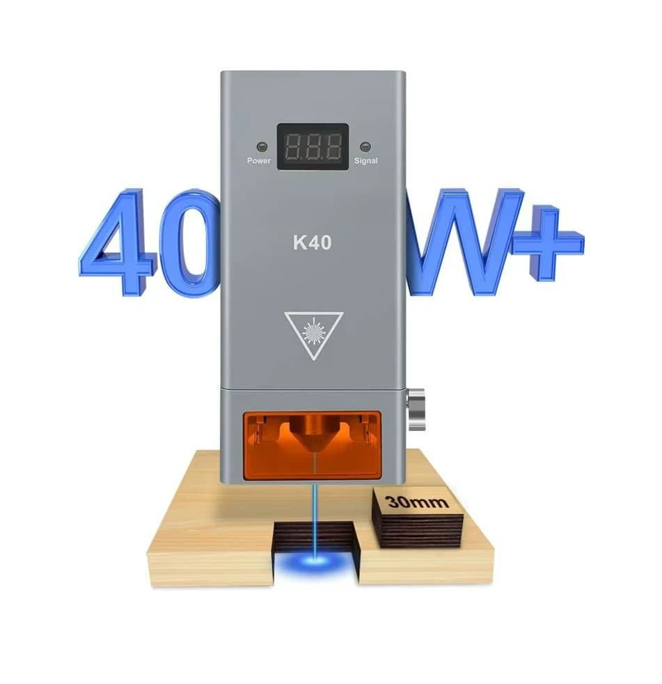Modulo laser blu K40 44W ad alta potenza ottica 450nm, 40W, con 8 diodi laser integrati, per macchina per incisione a controllo numerico.